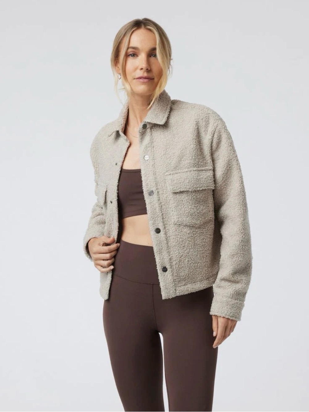 Vuori Sycamore Short Shirt Jacket Dark Salt